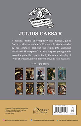 Julius Caesar : Shakespeare's Greatest Stories for Children (Abridged and Illustrated) with Review Q