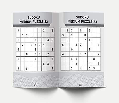 Sudoku - Brain Games for Smart Minds Level 2 Medium : Brain Booster Puzzles for Kids, 120+ Fun Games