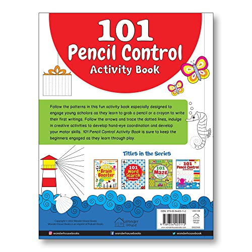 101 Pencil Control Activity Book for Kids Tracing Practise Book Age 2+ (Paperback)