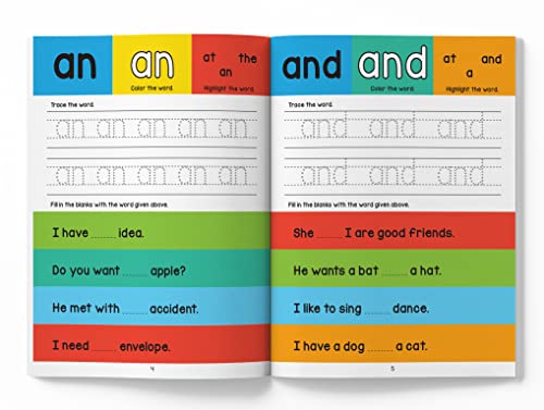 My First Sight Words and Sentences: Activity Book for Children
