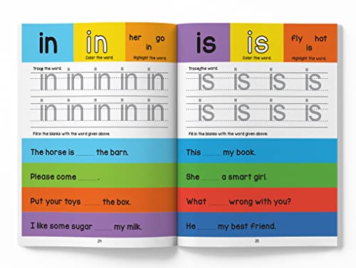 My First Sight Words and Sentences: Activity Book for Children