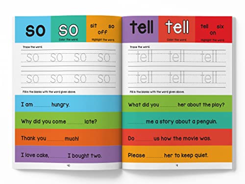 My First Sight Words and Sentences: Activity Book for Children