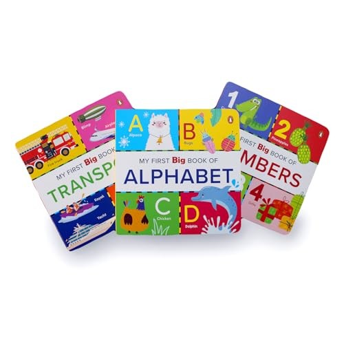 My First Big Book Box - Volume 1 (5 Books Tuck-Box): a Boxset of 5 Illustrated Big Board Books for PreSchool Kids, Toddlers [Penguin Early Learning Se