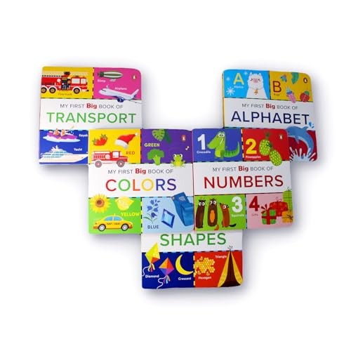 My First Big Book Box - Volume 1 (5 Books Tuck-Box): a Boxset of 5 Illustrated Big Board Books for PreSchool Kids, Toddlers [Penguin Early Learning Se