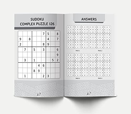 Sudoku - Brain Games for Smart Minds Level 3 Complex : Brain Booster Puzzles for Kids  120+ Fun Games
