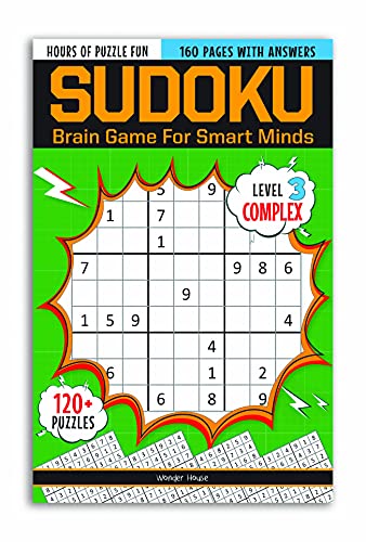 Sudoku - Brain Games for Smart Minds Level 3 Complex : Brain Booster Puzzles for Kids  120+ Fun Games