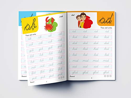 Cursive Handwriting: Word Family: Practice Workbook for Children
