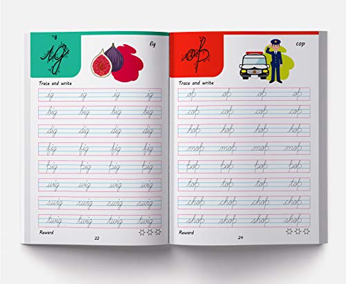 Cursive Handwriting: Word Family: Practice Workbook for Children