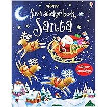 Usborne Sticker Book Santa