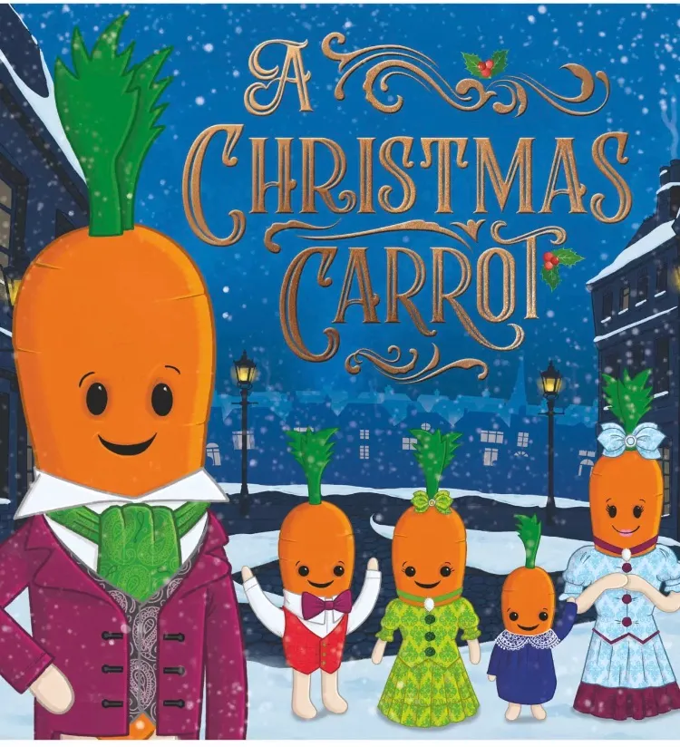 a christmas carrot - board