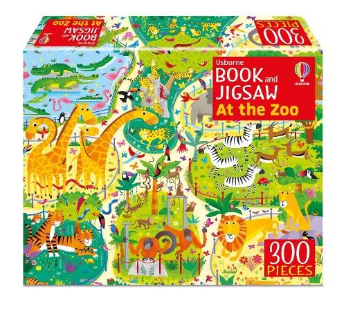 Usborne Book and Jigsaw at the Zoo