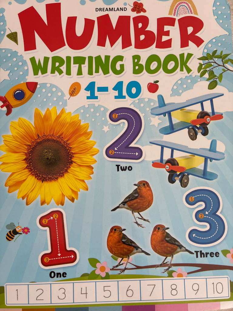 Number Writing Book - 1 To 10