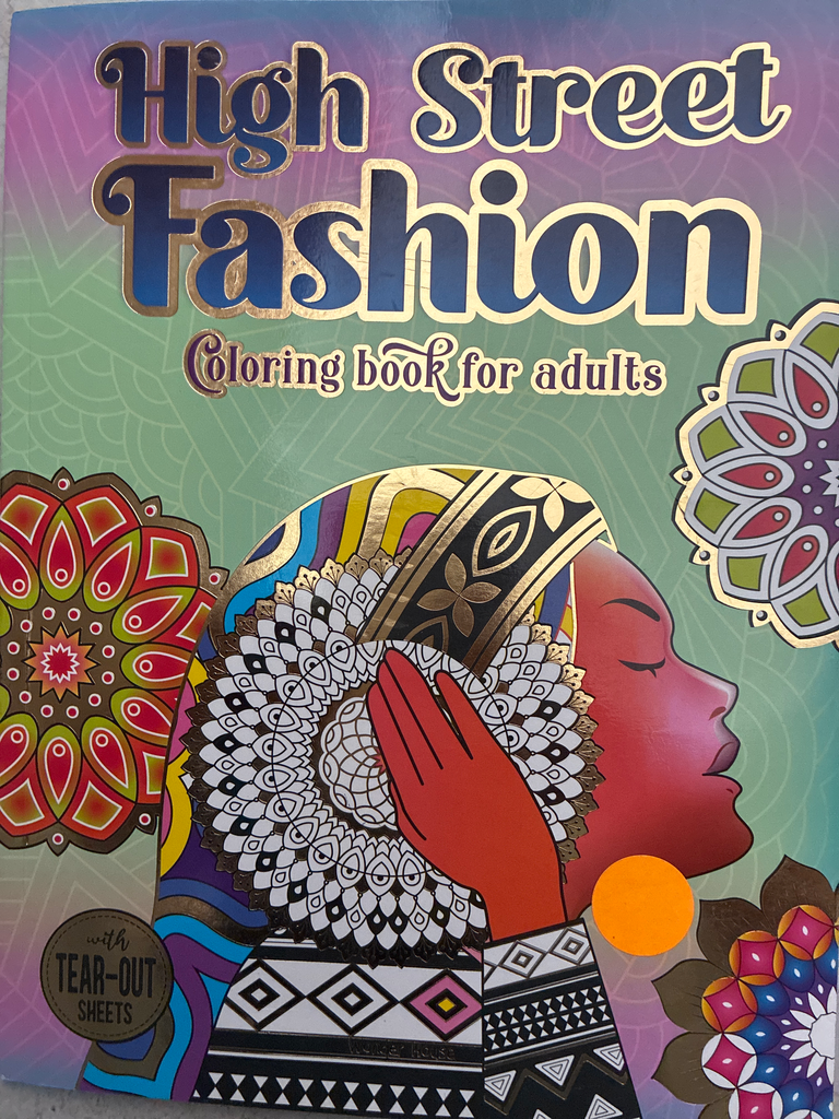 High Street Fashion: Coloring Book for Adults