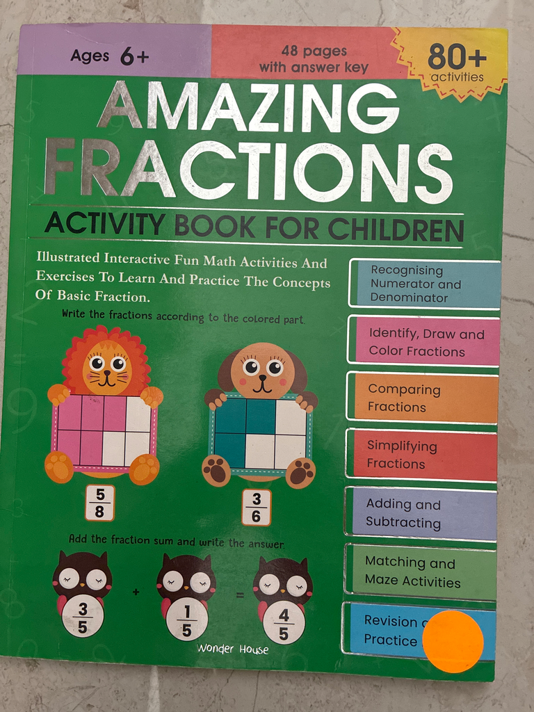 Amazing Fractions Activity Book (Paperback)
