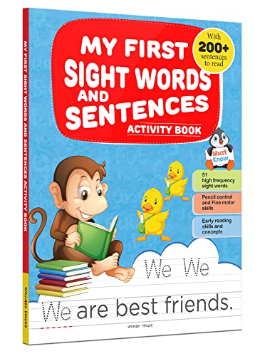 My First Sight Words and Sentences: Activity Book for Children