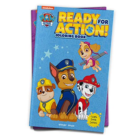 Ready for Action!: Paw Patrol Giant Coloring Book by Wonder House Books PB NEW