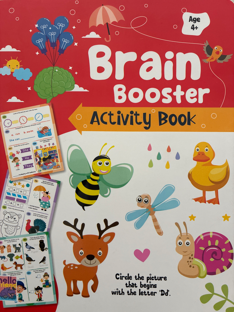 Brain booster activity book pack of 4