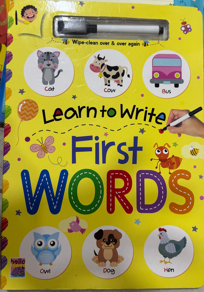 learn to write first words 