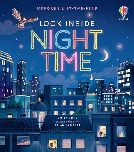 Emily Bone Look Inside Night Time (Board Book)