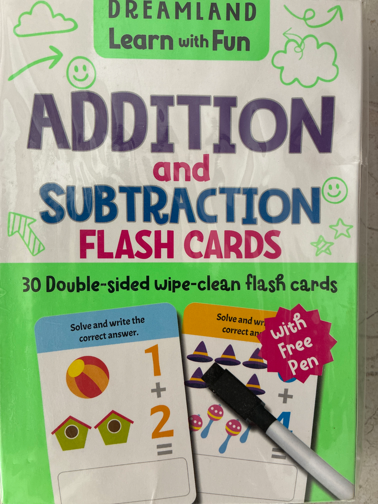 ADDITION AND SUBTRACTION FLASH CARDS 