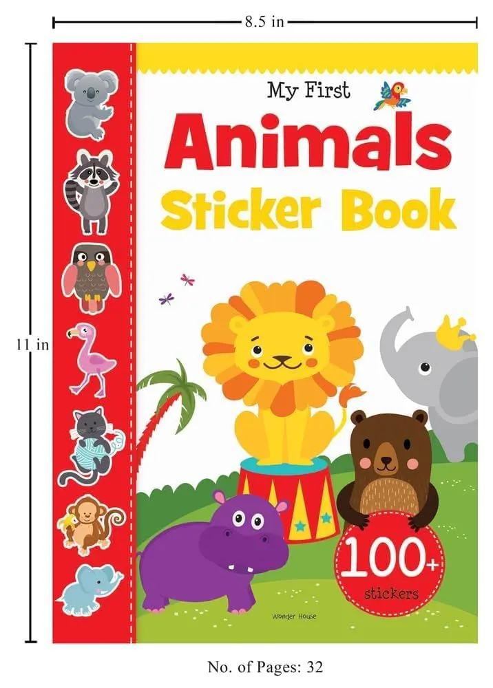 Animal sticker and activity book