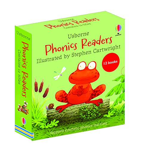 Usborne Phonics Readers 12 Books Collection Box Set - Ages 2-6 - Paperback
