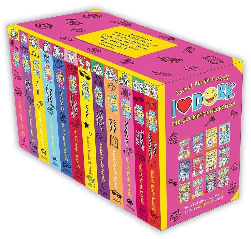 Dork Diaries Series by Rachel Renee Russell 12 Books Collection Box Set - Ages 8+ - Paperback