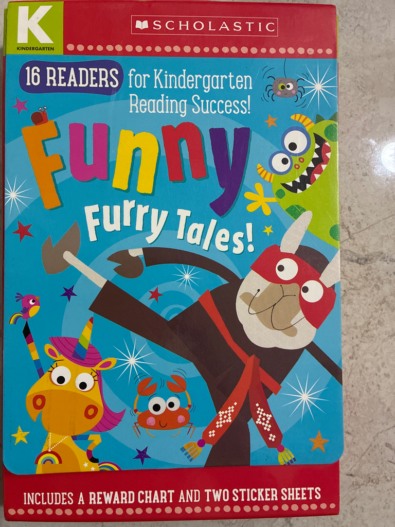 Funny Furry Tales a-D Kindergarten Reader Box Set: Scholastic Early Learners (Guided Reader)