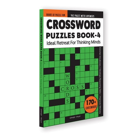 Crossword Puzzles Book 4: 170+ Engaging Crossword Puzzles - Wonder House Books