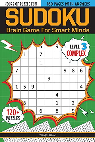 Sudoku - Brain Games for Smart Minds Level 3 Complex : Brain Booster Puzzles for Kids  