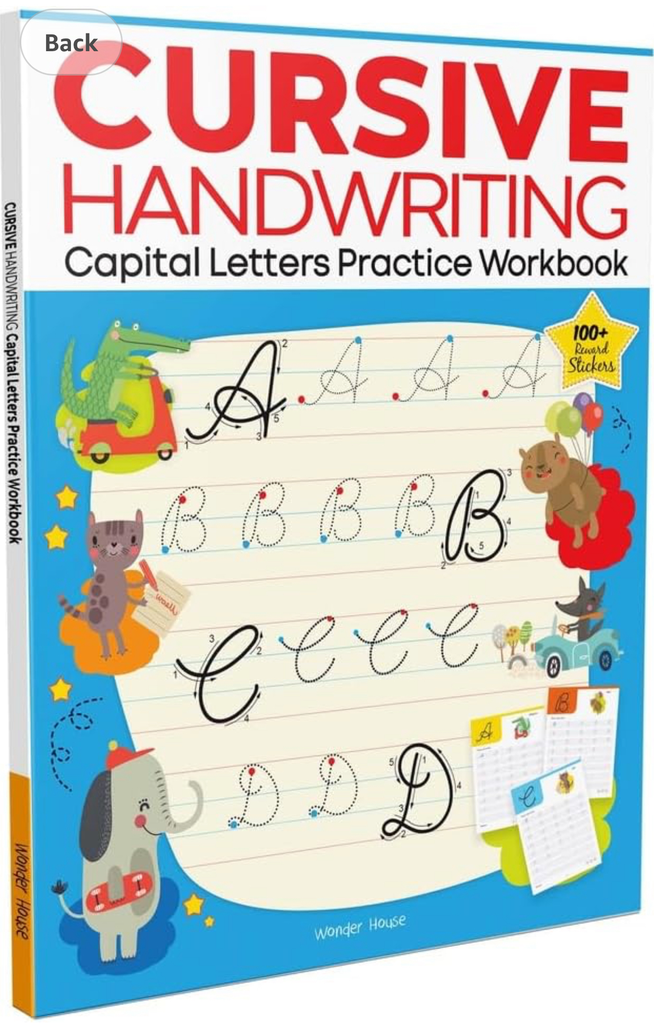 Cursive Handwriting: Capital Letters : Practice Workbook for Children (Paperback)