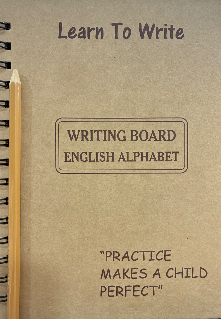 Prewriting board English alphabet