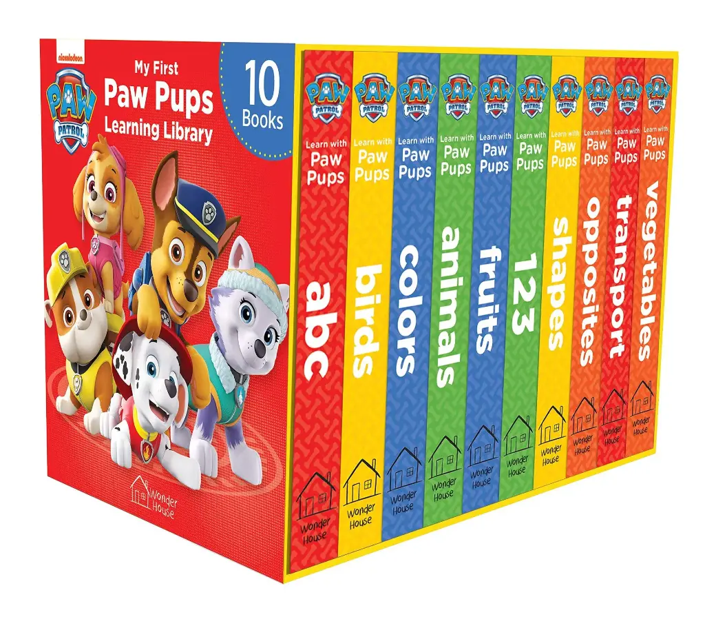 My First Paw Pups Learning Library: Boxset of 10 by Wonder House Books BB NEW