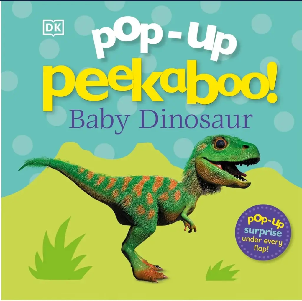 Pop up Peekaboo baby dinosaur