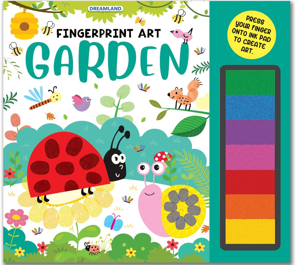 Garden Fingerprint Art Activity Book 