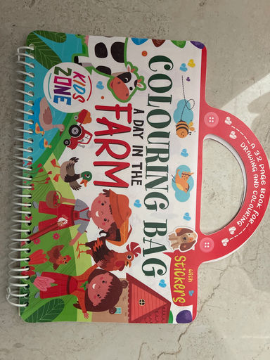 Colouring bag a day in tha farm