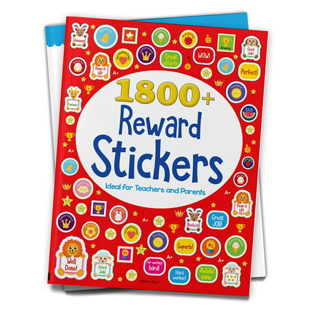 1800+ Reward Stickers - Ideal for Teachers and Parents: Sticker Book with Over 1800 Stickers to Boost the Morale of Kids