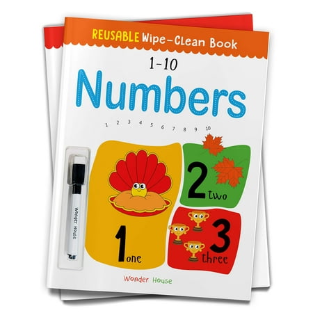 1-10 Numbers: Reusable Wipe and Clean Book