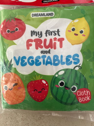 MY FIRST FRUIT AND VEGETABLES CLOTH BOOK