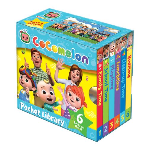 CoComelon Pocket Library: Illustrated 6 Mini Books Collection Box Set - Ages 1-4 - Board Book